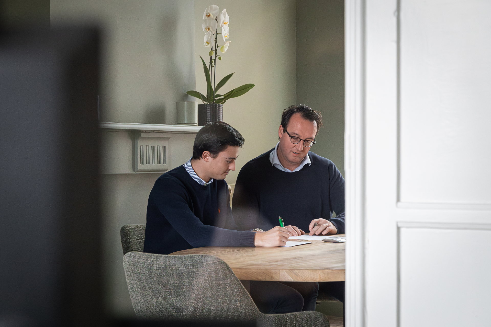 Saleswinner consultatie waarbij AI oplossingen worden uitgewerkt met een ondernemer