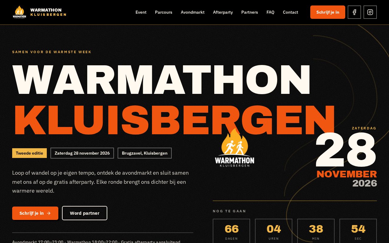 Website Warmathon Kluisbergen